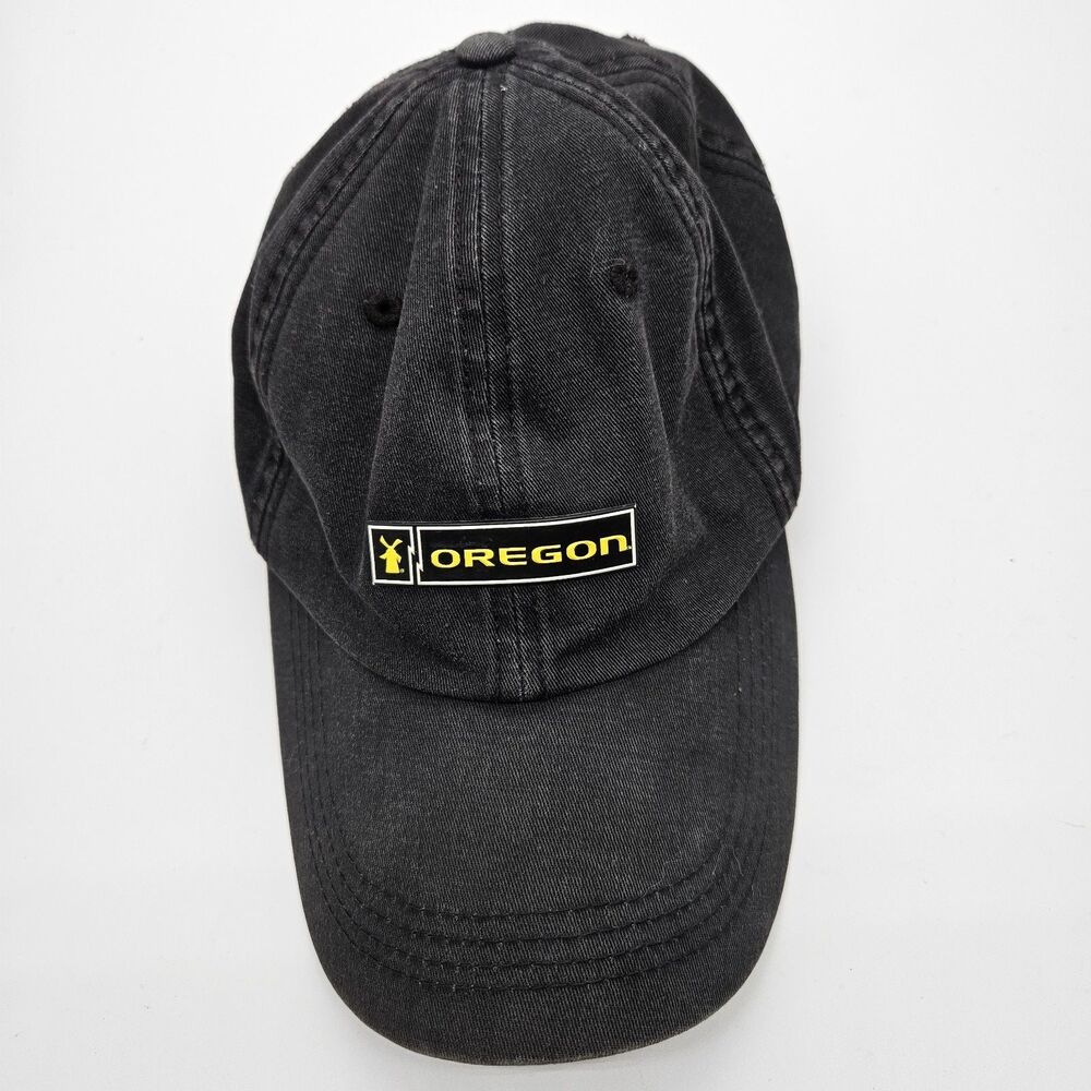 Oregon Ducks Hat Cap Strap Back Black Dutch Bros Coffee Adjustable College